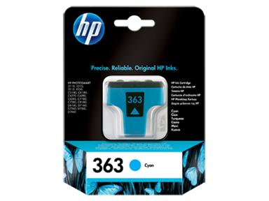 HP Tinta 363 Cyan, original (C8771EE)