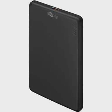 GOOBAY Powerbank prijenosni punjač, 5000 mAh, magnetski, bežični, USB-C, crni