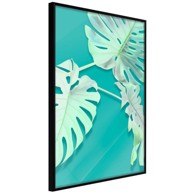 Poster Teal Monstera 30x45