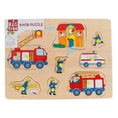 Drvene puzzle umetaljke Javne službe, 9 dijelova, 30 x 22.5 cm, dob 12m+