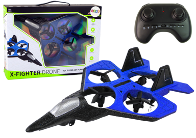 RC Drone Plane Fighter Avion, plavi