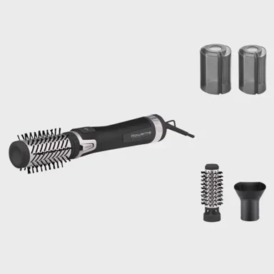 ROWENTA Rotirajuća četka za kosu Brush Activ' Dry & Style CF9550, crna, 1000 W, kabel 1.8 m