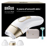 BRAUN Silk-expert light hair remover Intense pulsed light (IPL), bijeli, žuti
