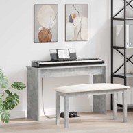 Stalak za klavijaturu, betonski sivi, 100 x 32 x 64 cm