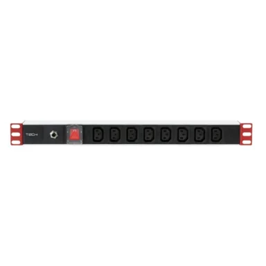 TECHLY Prespojni panel za mrežni ormar 230V/10A, 8x C13, 2m 8051128106923 