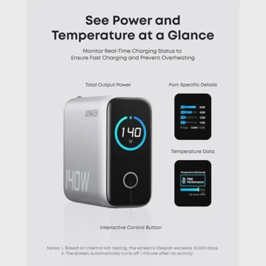 ANKER GaN punjač za laptop, 140W, Gray