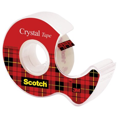 3M Traka ljepljiva nevidljiva Scotch Crystal, 19 mm, 7,5 m, blister