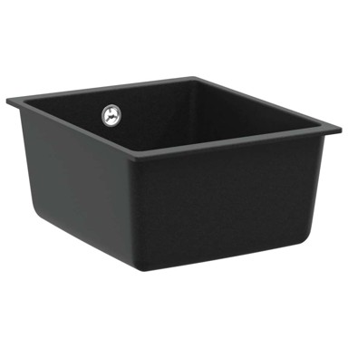Umivaonik, 370x460 mm, 80% kvarc i 20% smola, crna