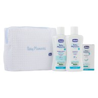 CHICCO Poklon set kozmetika Baby Moments, 10616000, kupka, šampon, sapun, torba