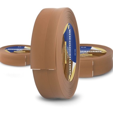 DQ-PP Meka podna lajsna od PVC-a, samoljepljiva, 32 x 23 mm, 15 m, boja jantara