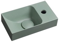 SAPHO Umivaonik, 31x17 cm, PICCOLINO, zidni, beton, zelena mat