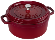 STAUB Okrugli lonac 24 cm, lijevano željezo, trešnja