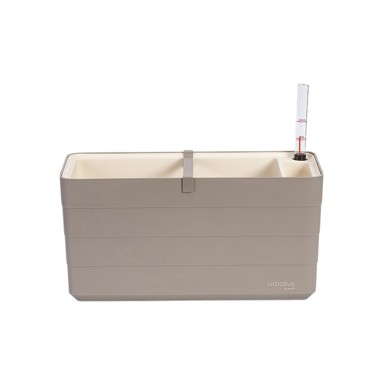 PLASTIA Plastična samozaljevajući tegla za cvijeće 39,5 cm Berberis, plastika, prirodna