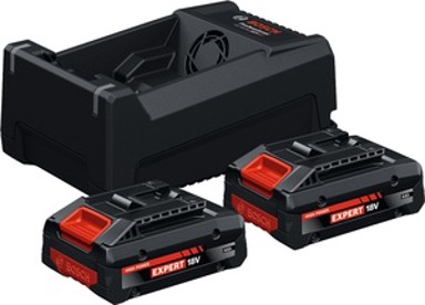BOSCH Set akumulatora i punjača, 2 akumulatora EXBA18V-40, punjač GAL12V/18V-80