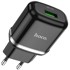 HOCO Zidni punjač Special N3, USB-A, 18W, 3A, s USB-A na Type C kabelom (1m), crni