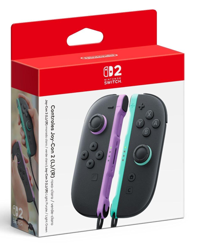 NINTENDO Joy-Con kontroleri za Switch 2, svijetlo ljubičasta, svijetlo zelena