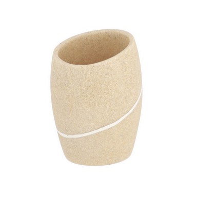 TENDANCE Čaša Novara, poliresin, bež