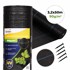 MULTIGARDEN agrotekstilna tkanina protiv korova, UV-otporna, 90 g/m², 3,2 × 50 m, s klinovima, crna