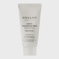 MARY&MAY Posvjetljujuća glinena maska Lemon Niacinamide Glow Wash Off Pack MINI 30 g