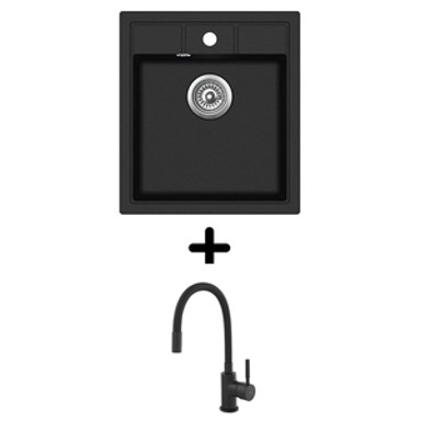 SHR Sudoper Nova SQN100-W + SHR Flexy, crna mat