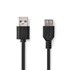 NEDIS USB-A produžni kabel, USB 2.0, 0,2 m, crni