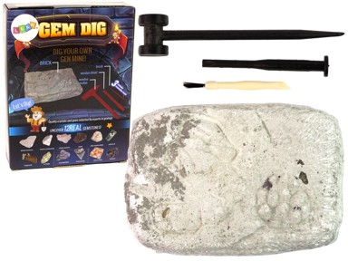Set za iskopavanje, otkrivanje dragulja, 12 dragocjenih kamenčića