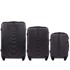 WINGS Set kofera 304, 3 kom (L, M, S), ABS+, tamno siva