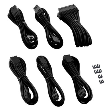 CORSAIR Kabel CableMod PRO ModMesh Extension Kit CM-PCAB-BKIT-NKK-3PK-R, crni