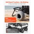 VEVOR Sklopiva kolica za plažu Beach Dolly, 460 x 375 mm, kotači 320 mm, crna