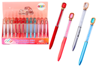 Kemijska olovka s kristalima i dijamantima, plavo punjenje 0,7 mm