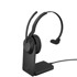JABRA Slušalice Evolve2 55 MS, crne, Link380a, on-ear, Mono, USB, BT, stalak
