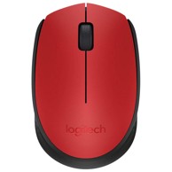 LOGITECH Bežični miš M171, 1000 DPI, crno-crveni