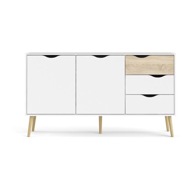 TVILUM Bijela komoda, 147x82x39 cm Oslo