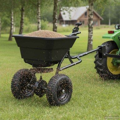 Rasipač, 106x53x75 cm, PVC i čelik, crna