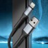 3MK hyper kabel N-SERIES a na Lightning 2 m QC 3.0 5 V/2.4 A 12 W, crni