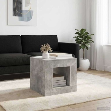 Stolić za kavu 51,5x50x50 cm, sivi beton