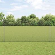 Ograda zavarena s 22 U stuba 1.6x25 m čelik, siva
