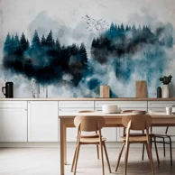 Foto tapeta Naslikane planine, 150x105 cm, vodootporna