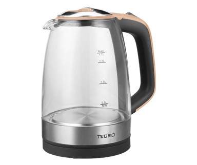 TECRO Kuhalo za vodu PVKV-T1703S, stakleno