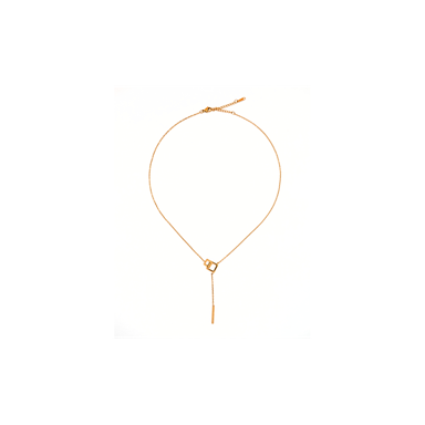 IMMACULATI Ogrlica Cubie N G, nehrđajući čelik, pozlata 18K