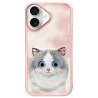 NIMMY Big Eyed Pet 2.0 Cat maskica za iPhone 16, roza