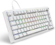 SHARKOON Gaming tipkovnica Skiller SGK25, mehanička, 75%, RGB, bijela
