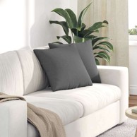 Jastučići za sofu, tkanina, tamno sivi