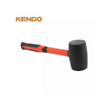 KENDO Gumeni čekić crna guma, 450 g, fiberglass ručka