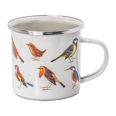 SASS & BELLE Bijela/smeđa šalica 310 ml Vintage Birds 