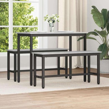 Klupa za blagovanje, 100x32, 5x48, 5 cm, siva sonoma