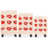 WINGS Set kofera LIPS, 3 kom, ABS+, prljavo bijela