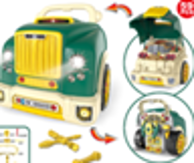 Dječja radionica za igru u obliku kamiona, zeleni