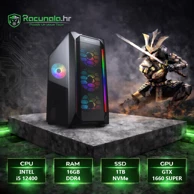 BAB Stolno računalo CMXi51660S / Intel Core i5 12400, 16 GB DDR4, 1 TB NVMe SSD, NVIDIA GeForce GTX 1660 Super 6 GB, Windows 10 Pro, crna