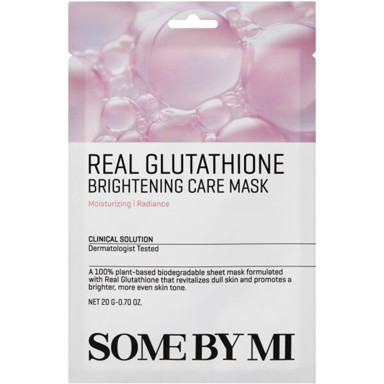 SOME BY MI Posvjetljujuća maska za lice s glutathionom za sjajnu kožu Real Glutathione Brightening Care Mask 1 kom 20 g